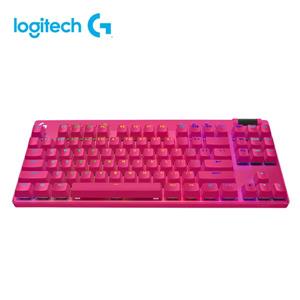 羅技 PRO X(桃紅)無線機械式TKL遊戲鍵盤