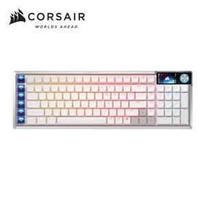 海盜船Corsair 先鋒者VANGUARD AIR99(白)無線三模矮光軸機械鍵盤【OPX/英文】