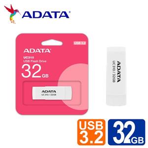 威剛 UC310  32GB USB3.2旋轉隨身碟(白)