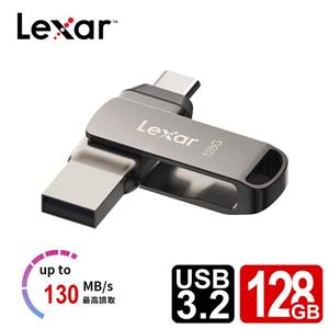 Lexar 雷克沙 D400 128GB USB 3.2 Type-C 雙頭隨身碟