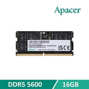 宇瞻 Apacer DDR5 5600 16GB 筆記型記憶體 (2048*8)