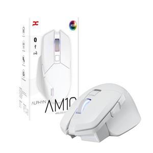 撼訊 ALPHYN AM10 White 無線電競滑鼠(白)
