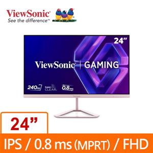 優派ViewSonic VX24G30 24吋(粉)FHD 電競螢幕