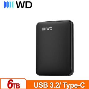 WD Elements 6TB 2.5吋USB-C行動硬碟