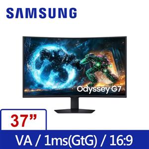 三星SAMSUNG Odyssey G7 S37FG752EC 4K曲面電競螢幕