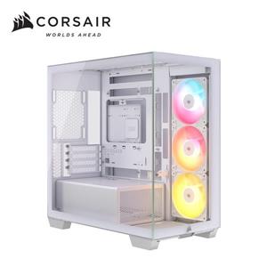 海盜船CORSAIR 2800X 白 透側 MATX機殼 附RS120R ARGB風扇*3