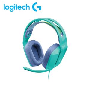 羅技 G335輕盈電競耳機麥克風-綠