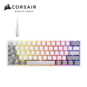 海盜船Corsair CLIPPER 破浪者PRO MINI 60  8K RGB機械鍵盤【磁軸 | 白．中文】