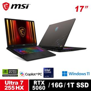 微星 MSI Crosshair 17 HX AI D2XWFKG-010TWNN 17吋筆電