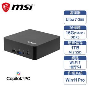 微星MSI Cubi NUC AI+ 3MG-010TW (迷你電腦)(L10)