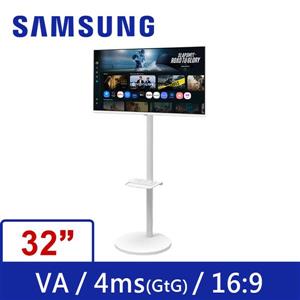 三星SAMSUNG S32FM703UC M7 4K FollowMe 移動式智慧聯網液晶螢幕顯示器組/白色