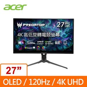 宏碁Acer X27 G2 26.5吋OLED電競螢幕