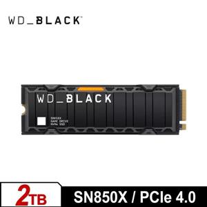 WD 黑標 SN850X 2TB(散熱片) M.2 PCIe 4.0 NVMe SSD