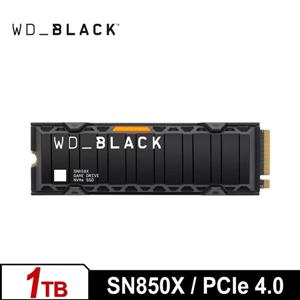 WD 黑標 SN850X 1TB(散熱片) M.2 PCIe 4.0 NVMe SSD