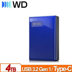 WD My Passport 4TB(藍) 2.5吋USB-C行動硬碟