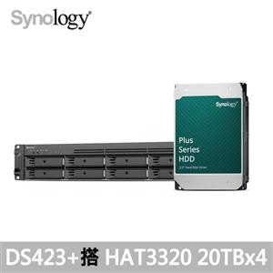 【Synology儲存組合】RS1226RP+ 搭 HAT3320 20T*4顆