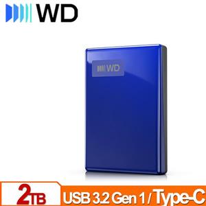 WD My Passport 2TB(藍) 2.5吋USB-C行動硬碟