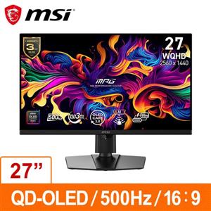 微星MSI MPG 271QR QD-OLED X50 (26.5吋 電競顯示器