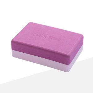 Comefree 雙色圓角瑜珈磚 紫莓粉
