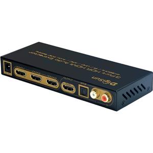 GE AH231U 4K HDMI 2 . 0 三進一出切換器+音訊擷取器 ( SPDIF + L / R )