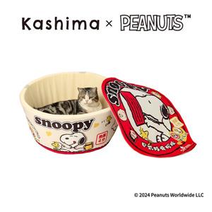 Kashima Snoopy豚骨泡麵寵物窩 紅(M)