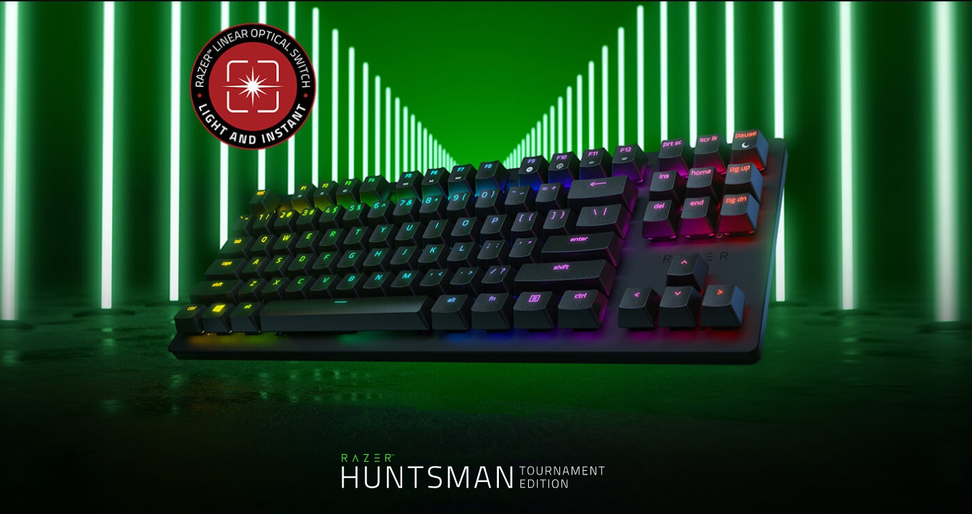 雷蛇razer Huntsman Opto Te 獵魂光蛛競技版 英文 機械式rgb鍵盤 捷元b2b採購專區